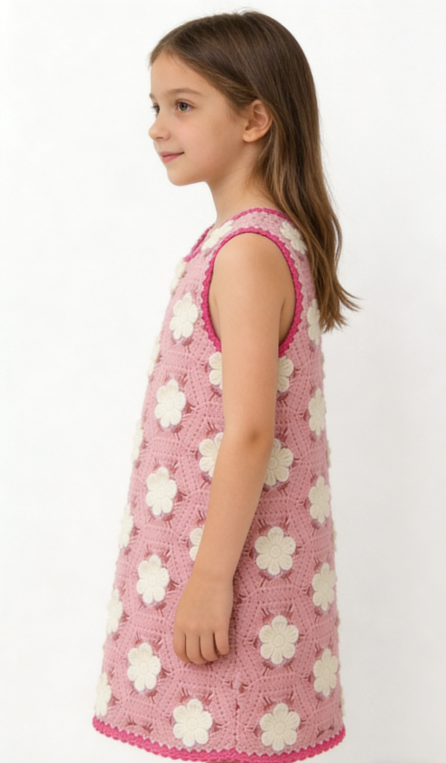 Sleeveless crochet dress