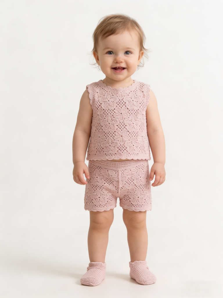 Crochet sleeveless set